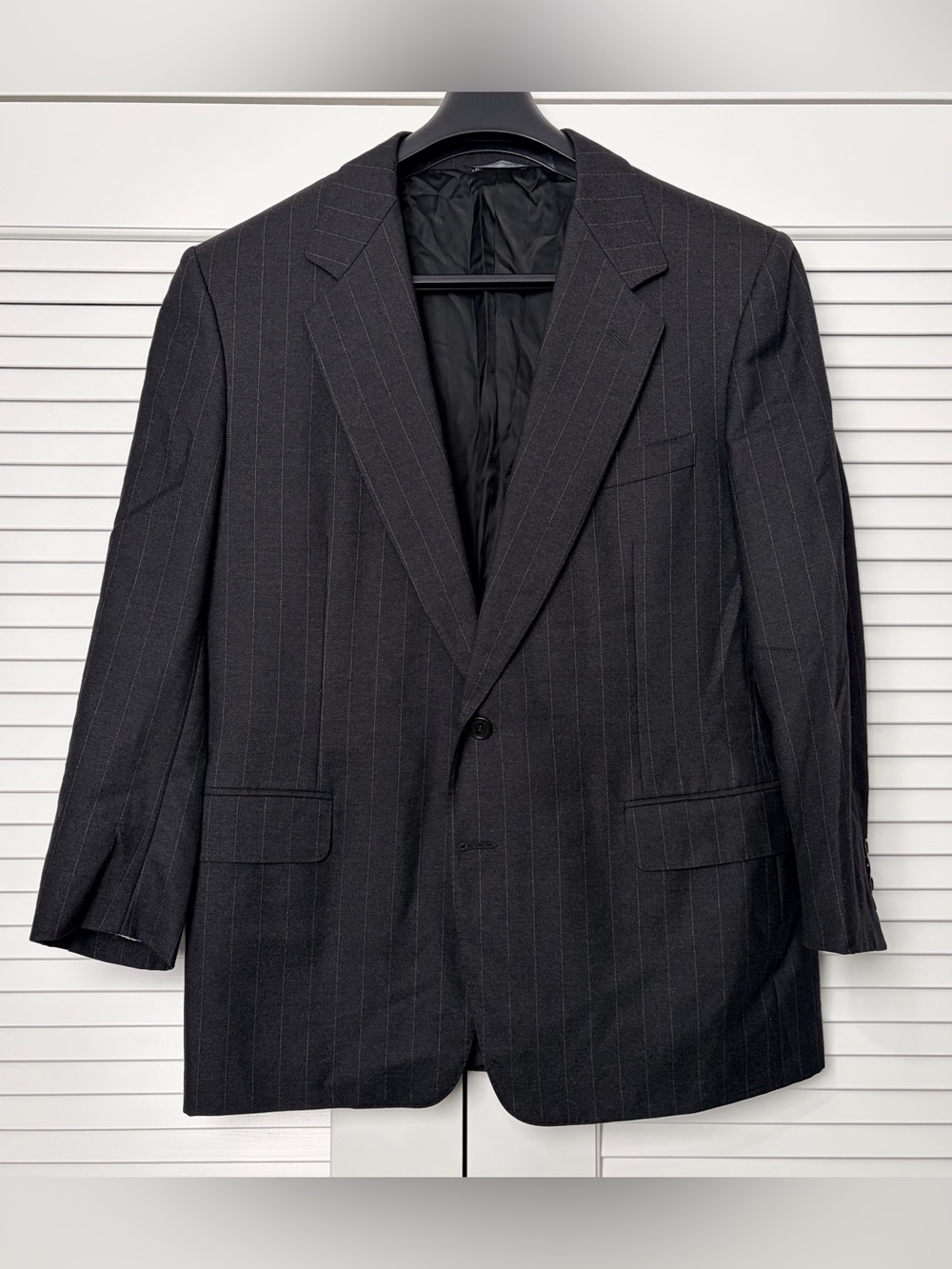 Canali Milano Loro Piana Super 100s 42 R US 52‎ EU Wool Pinstripe